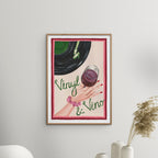 Violets Print House - Lámina musical Vinyl & Vino roja y verde