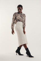 The Liza White Skirt