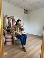 Veste trench Edith en coton Liberty camel