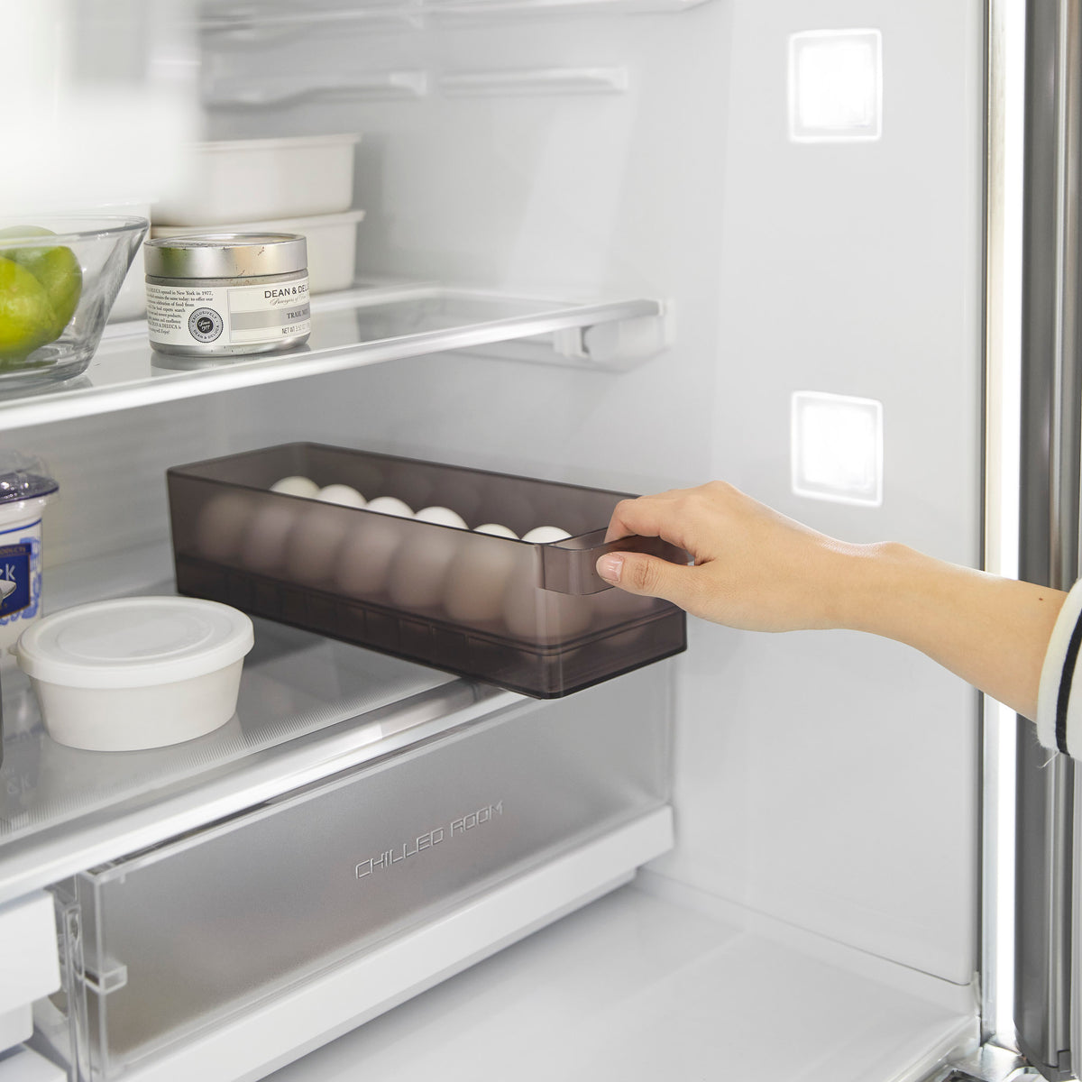 Tower Refrigerator Egg Tray - Black
