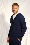 Gilet Zippé Capuche - Elliot - Navy