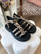 Amalia Leopard Sandals