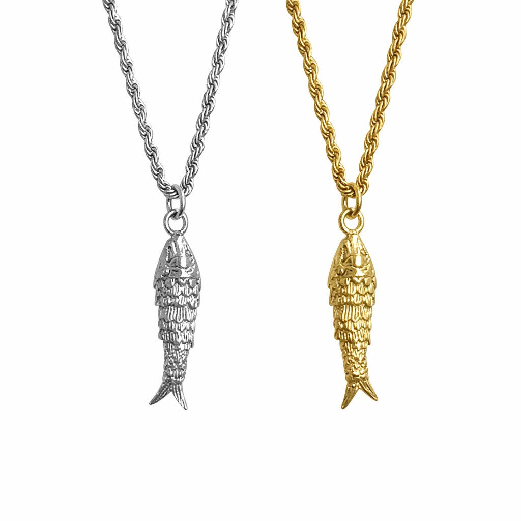 Collier Petit Poisson - Doré Ou Argent