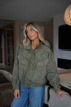 Chaqueta Alcina De Ante - Caqui