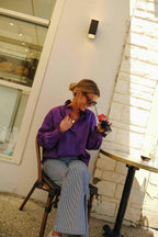 Garance Purple Blouse