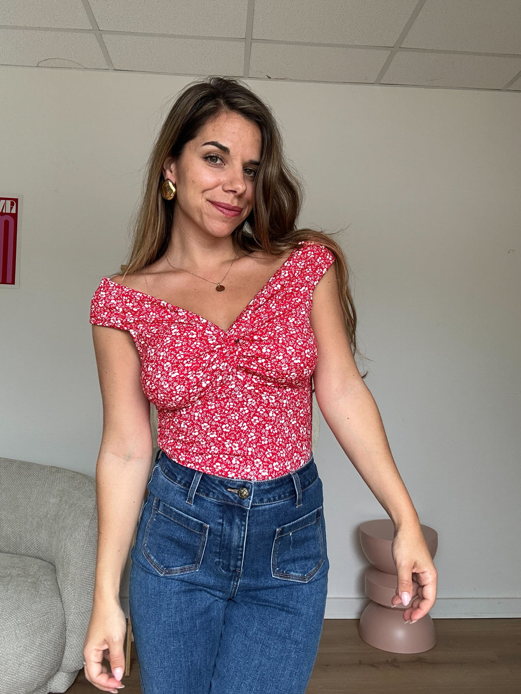 Lina Floral Top