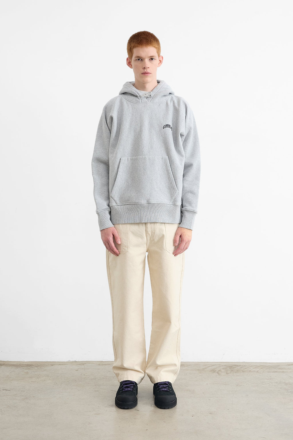 Core Logo Plain Sweatshirt Heather Gray