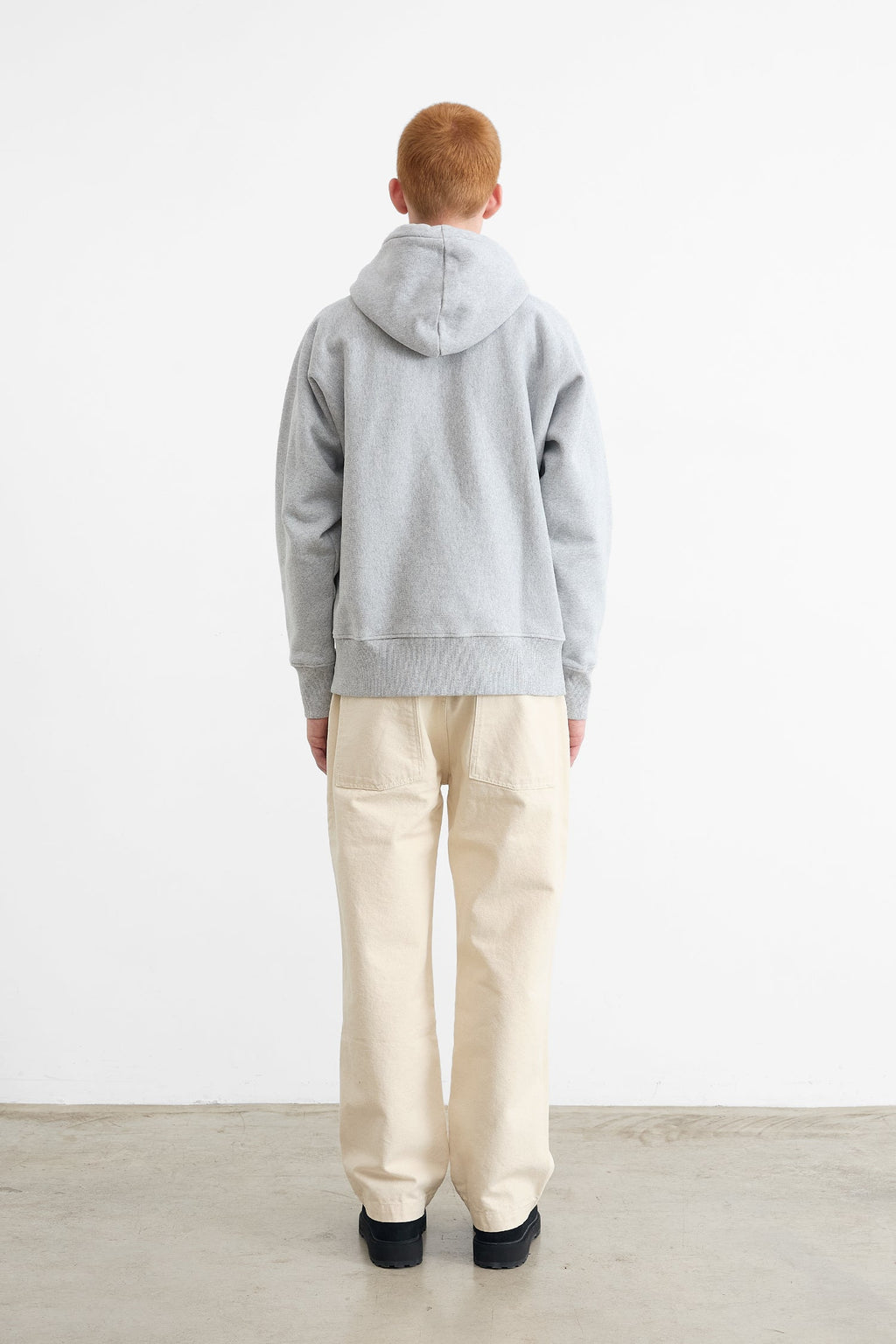 Core Logo Plain Sweatshirt Heather Gray