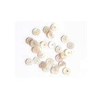 20 Perles Intercalaires Rondelles Heishi En Nacre Véritable - 6 Mm