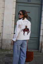 Anouck White Circus Embroidery Jacket