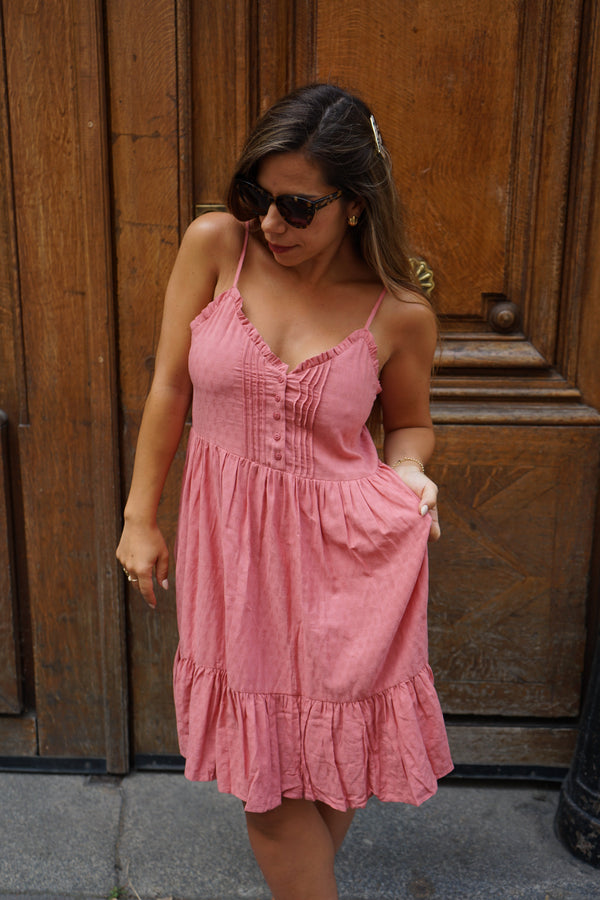 Robe Léonie Bois De - Rose