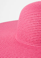 Chapeau Parma Surdimensionné En Paille - Rose