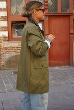 Veste Mi-Longue Constance Kaki