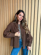 Céleste chocolate denim jacket
