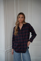 Chemise À Carreaux Amanda - Bordeaux