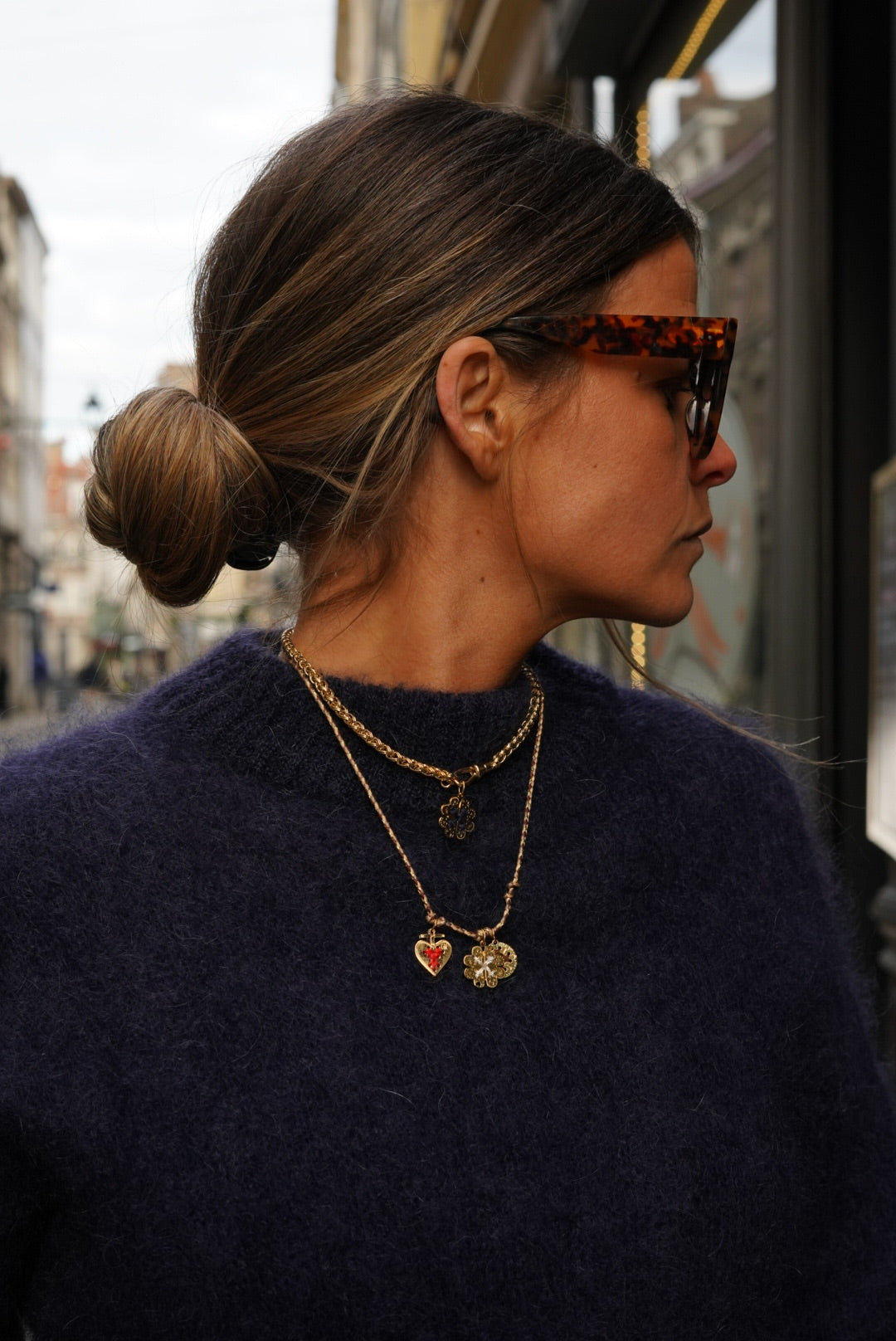 ISAURE cord necklace