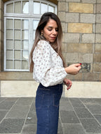 Blusa de algodón Rose