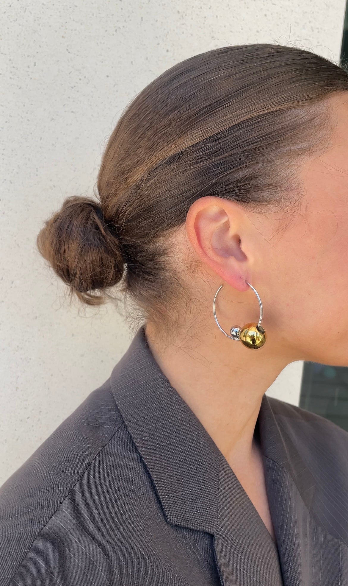 Asymmetric Pearl øreringe