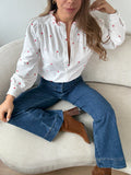Camisa Garance Con Volantes Y Corazón