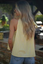 Fabio Striped Top - Yellow