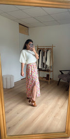 Naomi Long Floral Skirt