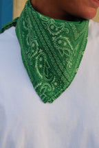 Green bandana scarf