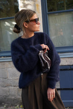 Maurice Navy Mohair Jumper