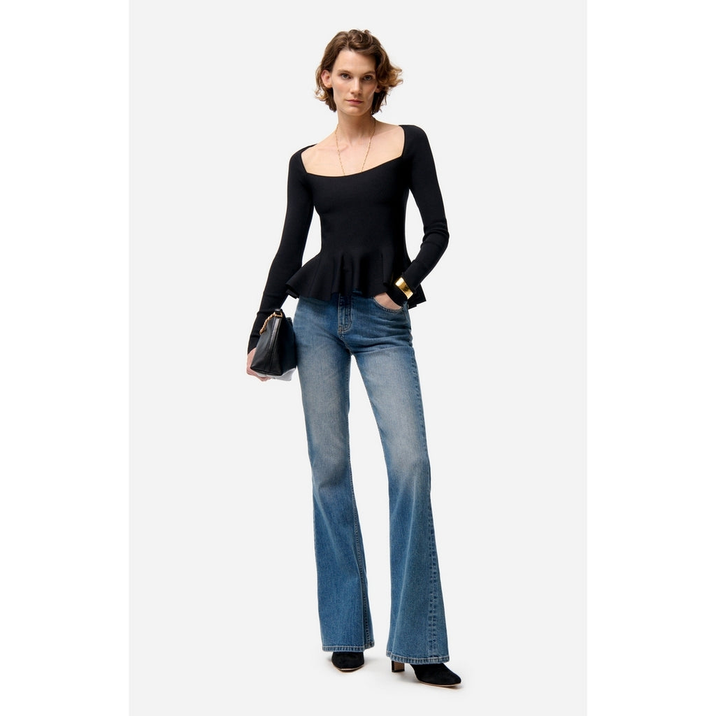 Sweter Flower – Czarny