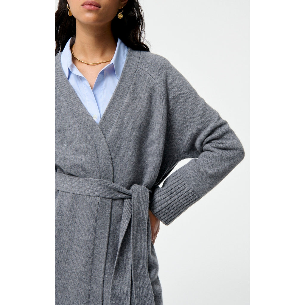 Cardigan Lungo Francine - Grigio Melange