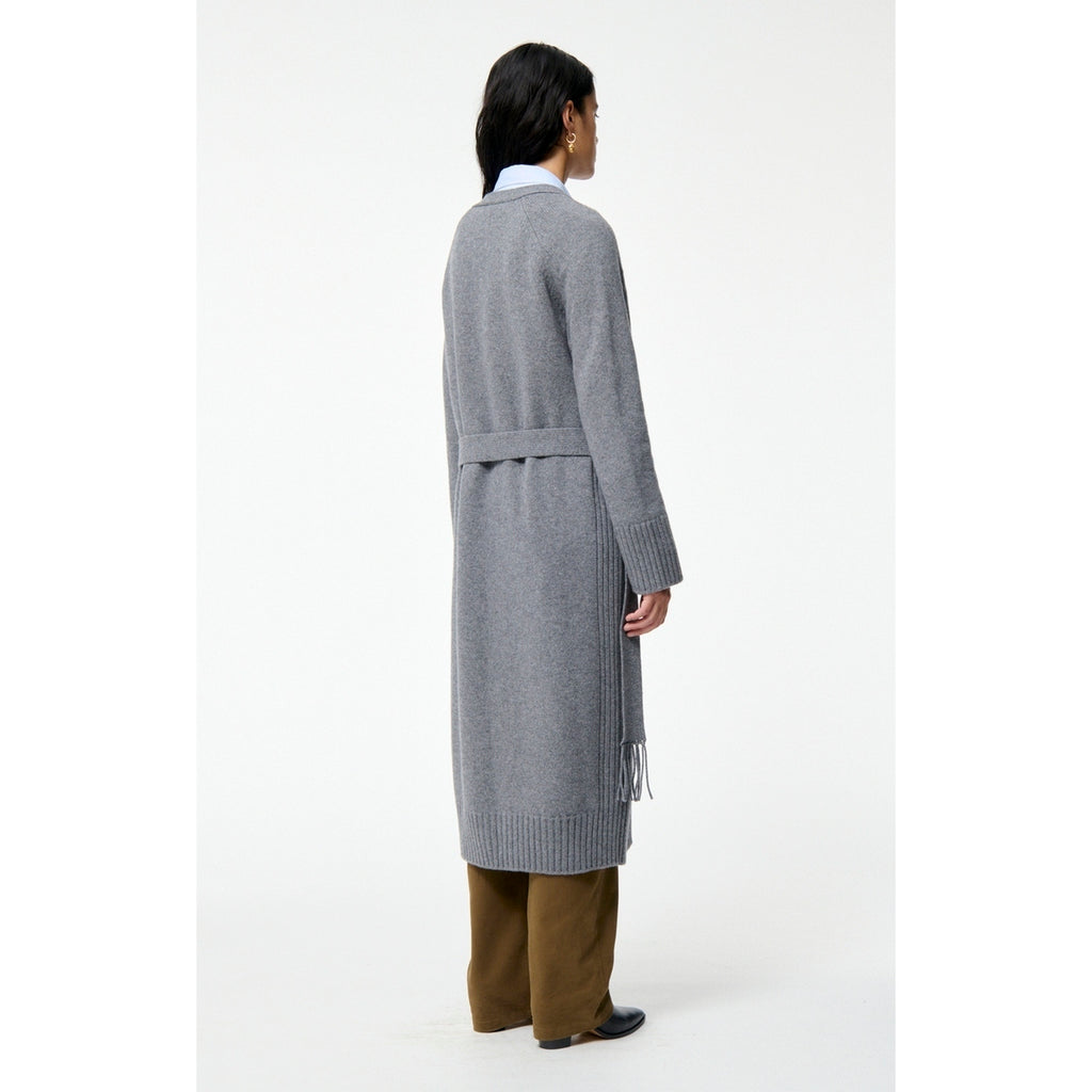 Cardigan Lungo Francine - Grigio Melange