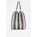 Suncoo - Sac Porté épaule - Beige Et Bleu Clair