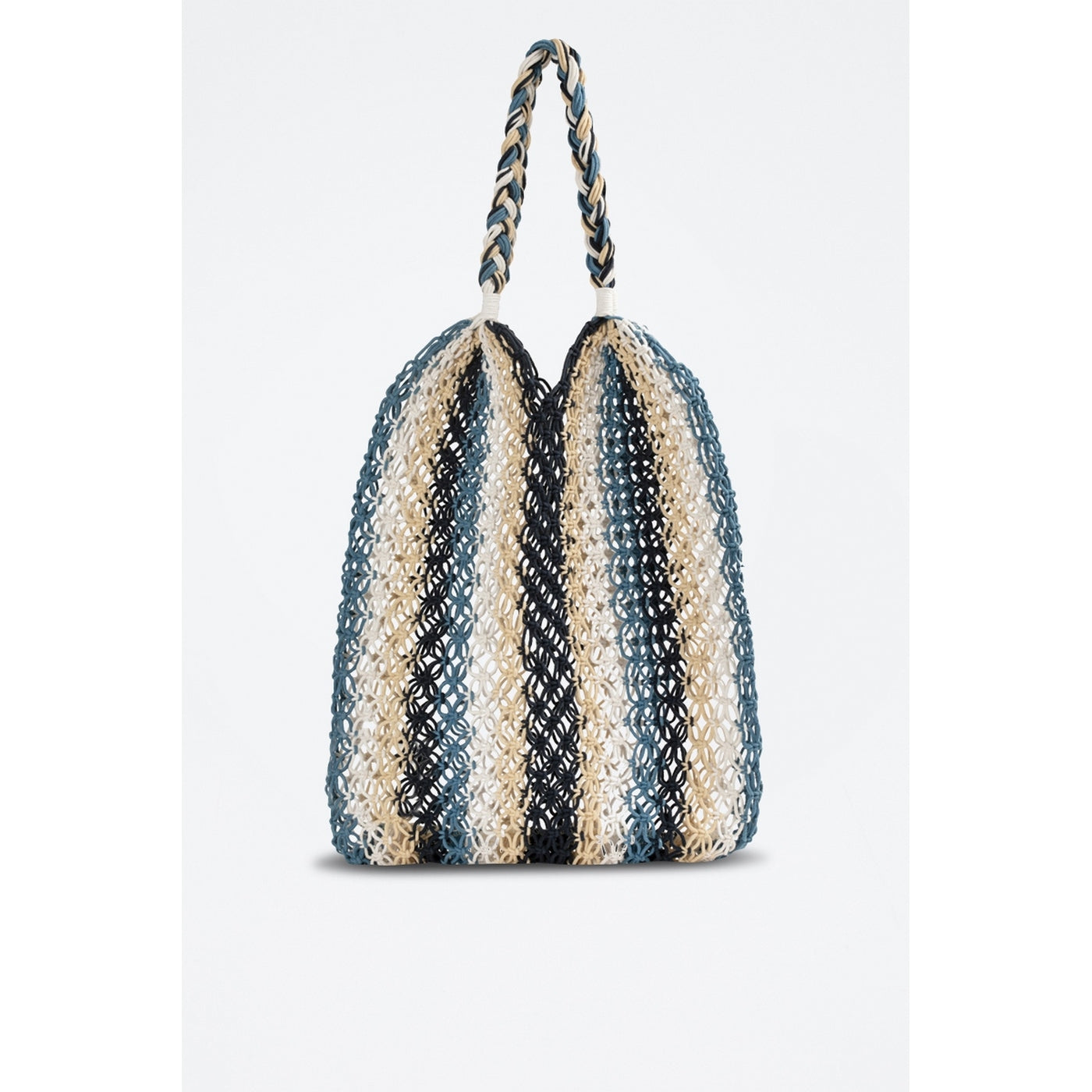 Suncoo - Sac Porté épaule - Beige Et Bleu Clair