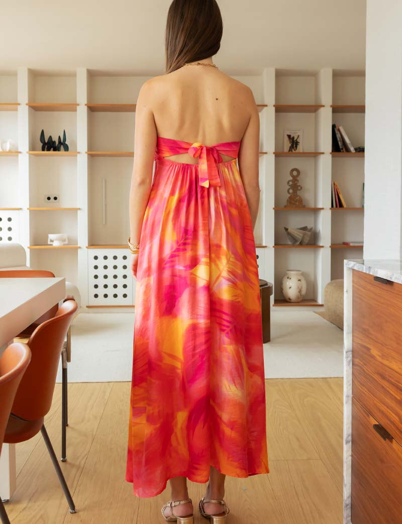 Buntes Kleid In Fuchsia Clara