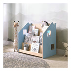 Bibliothèque Enfant – Bleu Clair & Rose