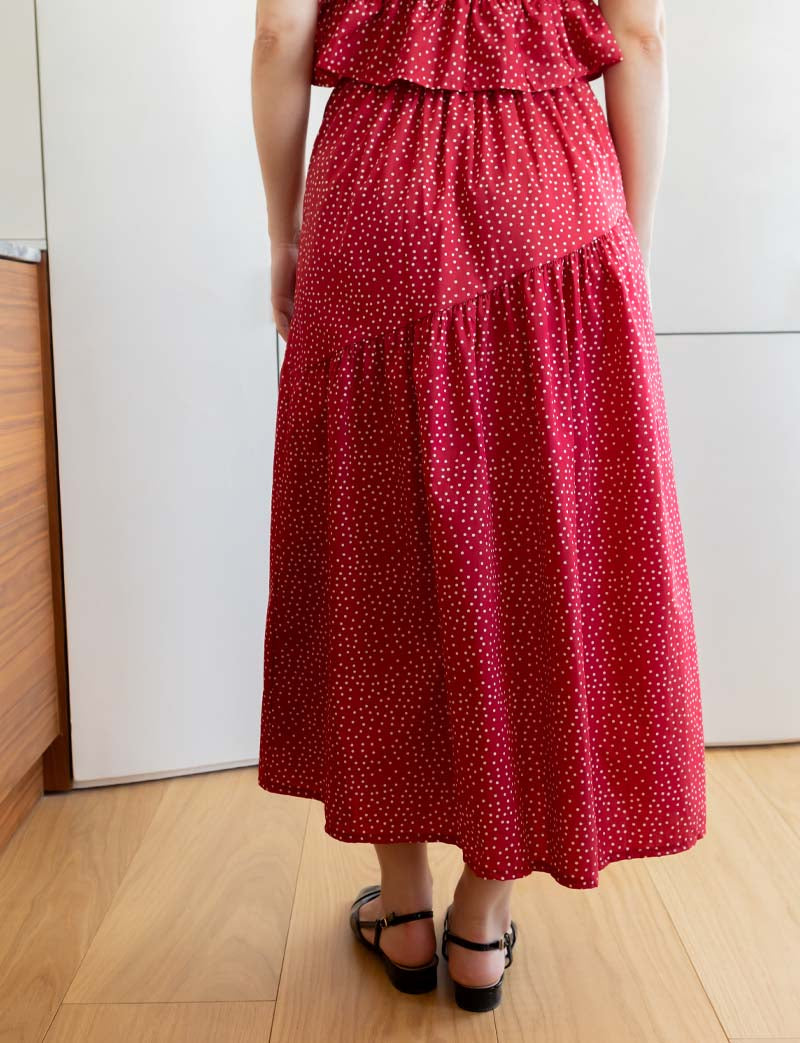 Jupe Rouge À Pois Blancs Marisol