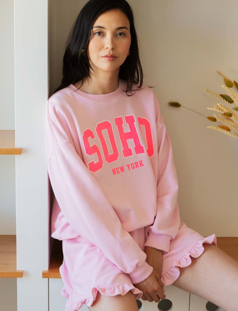 Felpa Rosa Soho