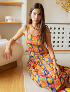 Top met Citrusprint Lila