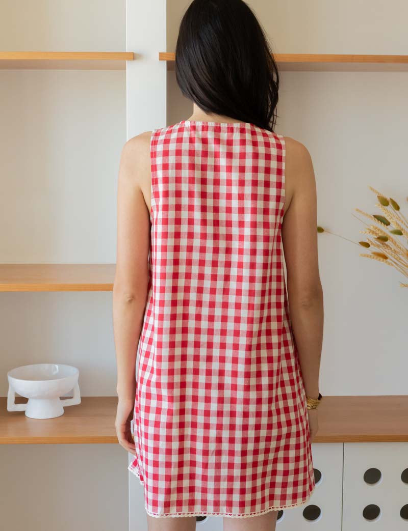 Vestido Vichy Rojo Raymonde