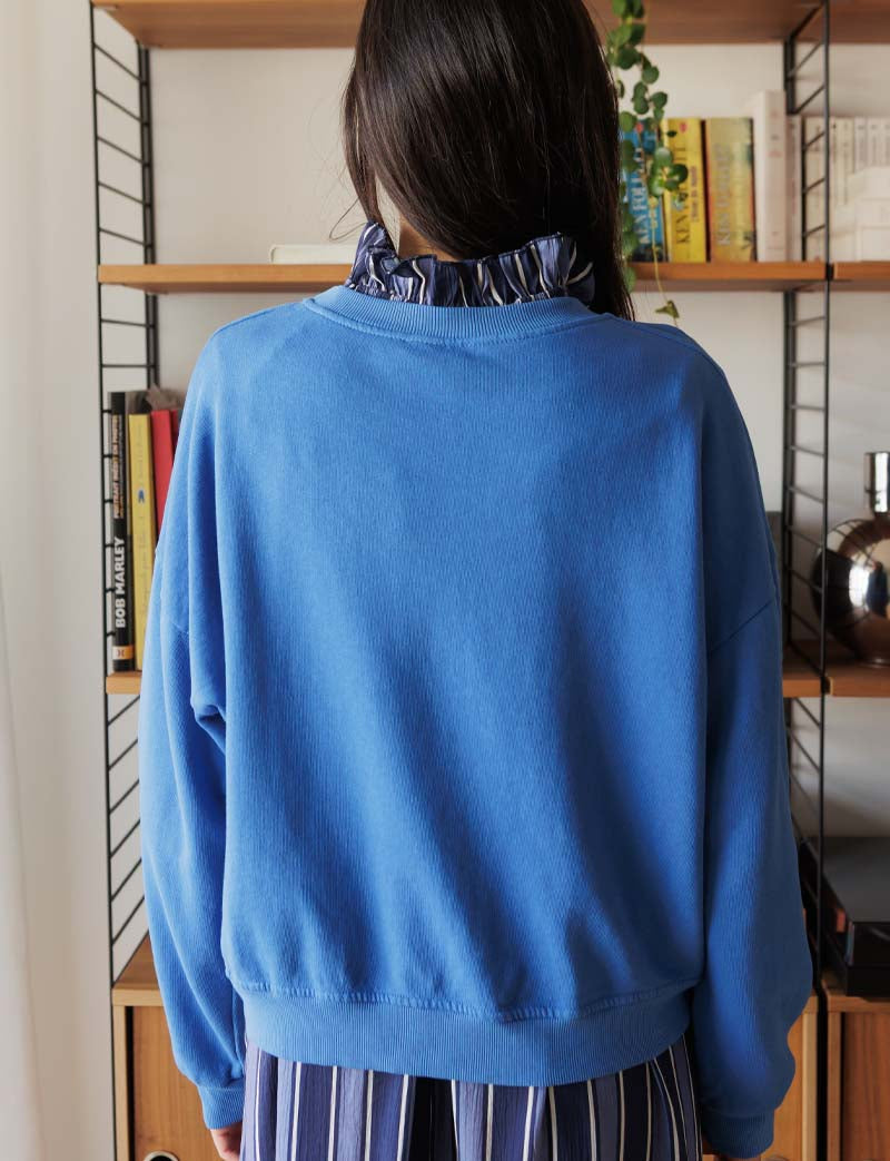 Blå Sweatshirt Simon