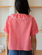 Rote Vichy-Bluse Sofi