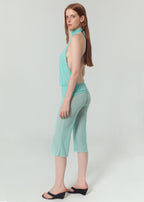 Capri Mesh Trousers - Aqua
