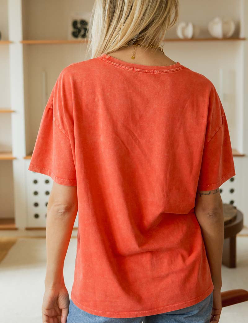T-shirt Corallo Brooklyn
