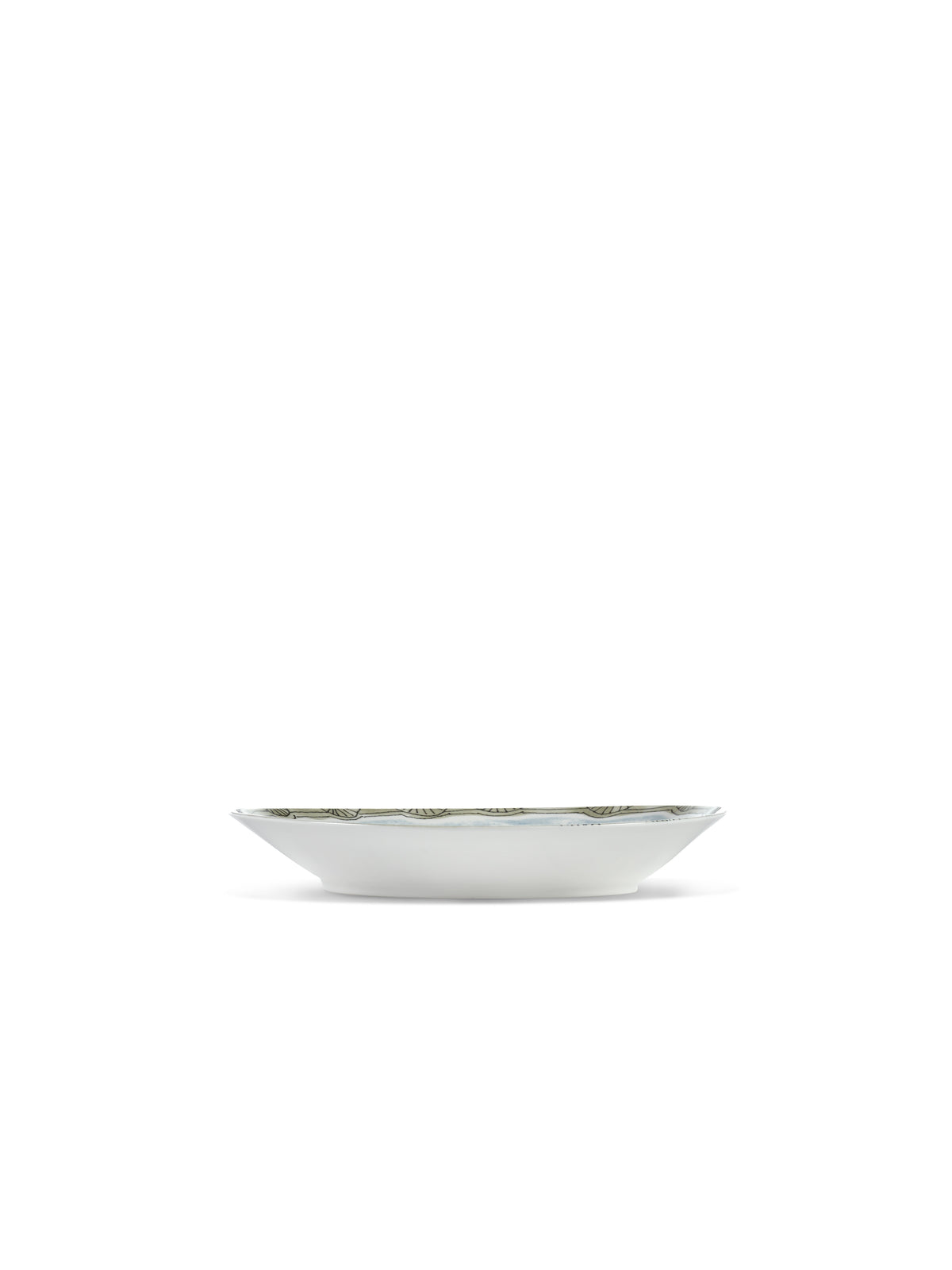 Midnight Flowers - Set Di 2 Piatti Fondi - M - Porcellana Bone China - Mirtillo Tea