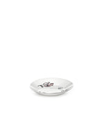 Midnight Flowers - Set Di 2 Piatti Fondi - S - Porcellana Bone China - Fiore Rosa