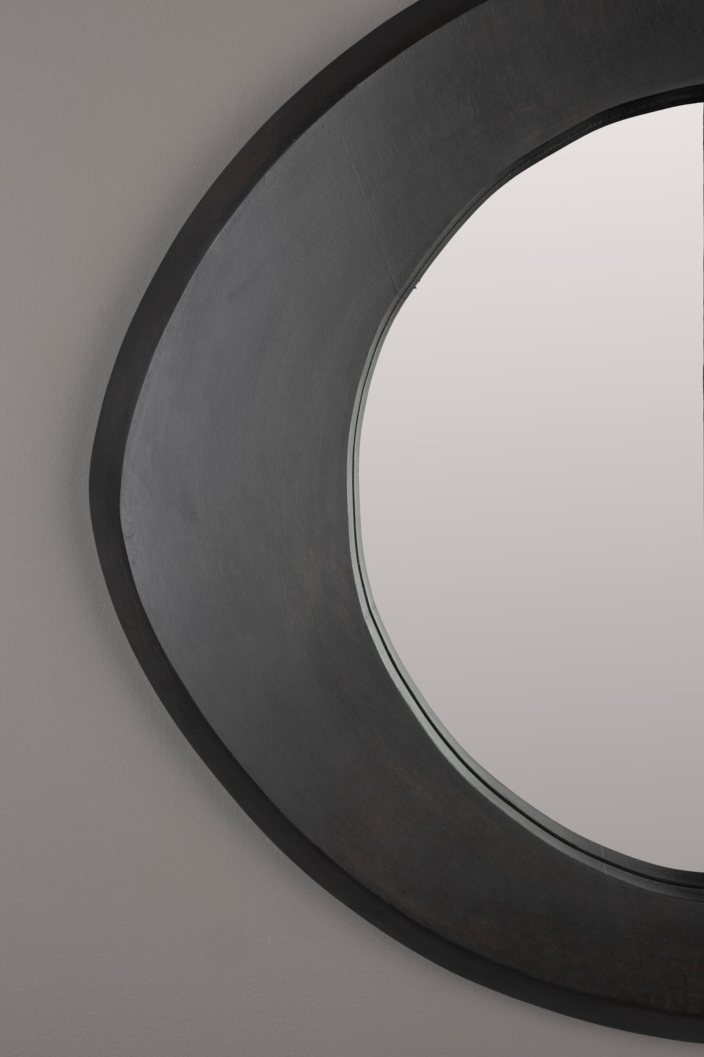Aren S - Miroir - Bois de manguier - Noir