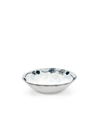 Midnight Flowers - 2er-Set Flache Schalen - L - Bone-China-Porzellan - Mirtillo Tea
