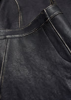 Jupe En Cuir St Unity - Noire