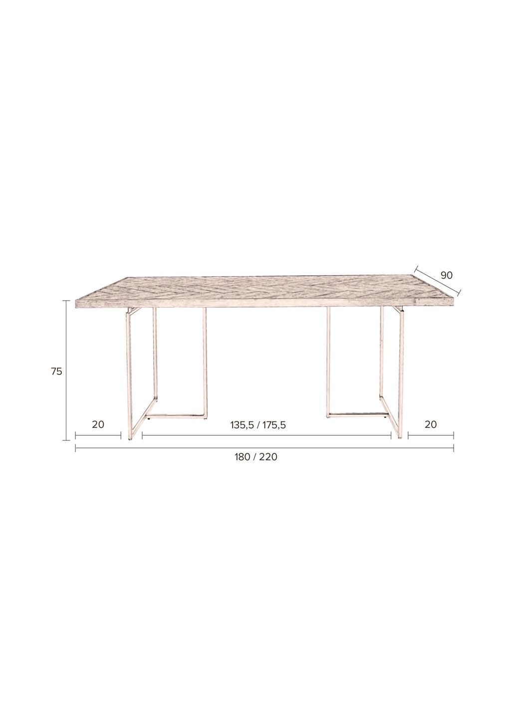 Class - Mesa de Comedor - Madera - Roble/Marrón