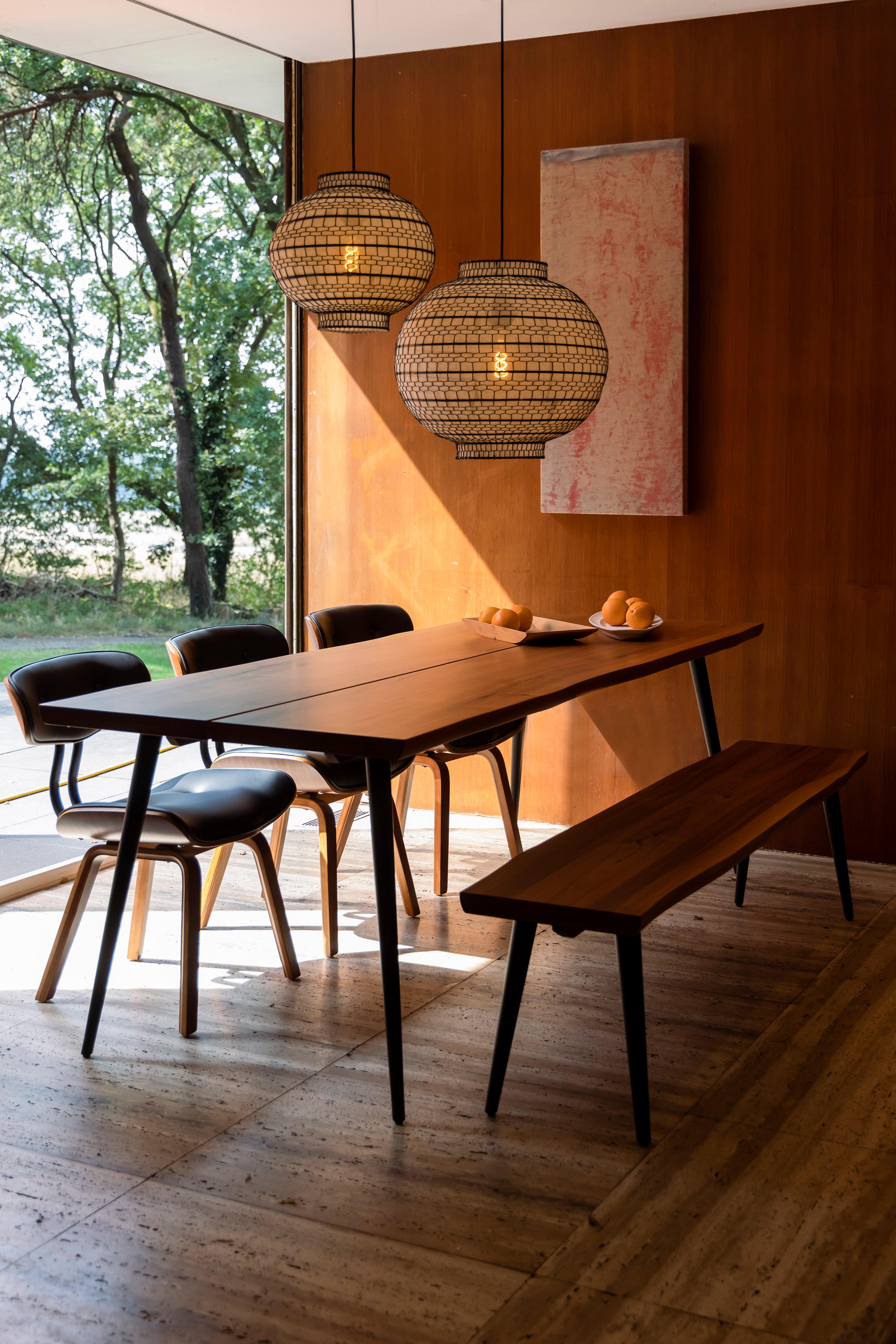 Ming Ronde '45 - Pendant Lamp - Iron - White