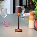 Emily - Wireless Table Lamp - Steel - Brown